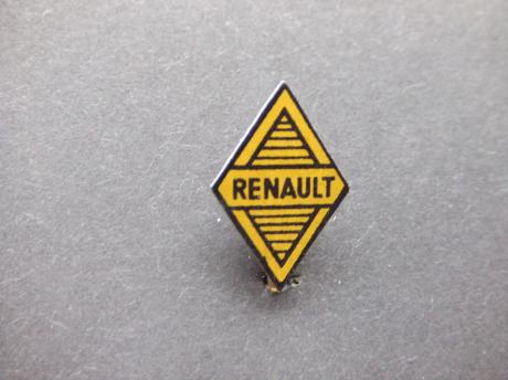 Renault auto logo geel zwart